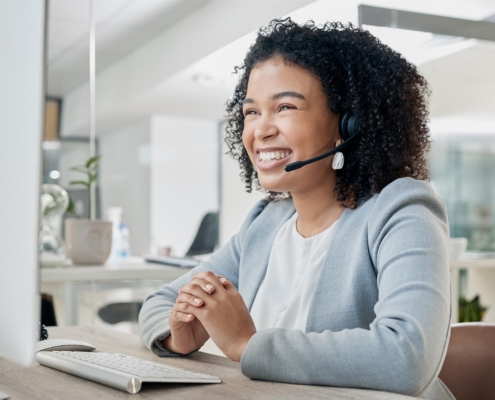 sales person on support call